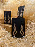 Sarah Wooden Earrings – Handmade Oak Organic Earrings, Lightweight Scandinavian Jewelry, Gift for Her