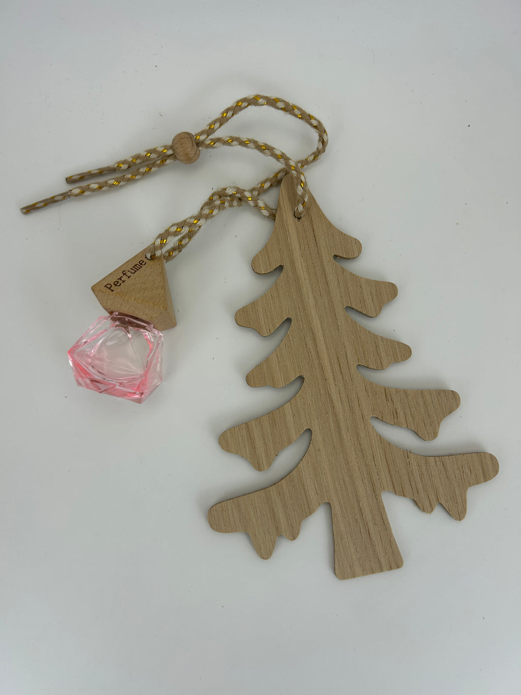 Wooden Car Air Freshener, Refillable Oak Veneer Tree Diffuser, Hanging Car Freshener, Scandinavian Decor, Handmade in Estonia