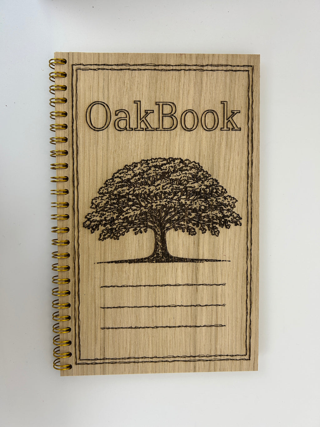 Rustic Wooden Memory Book, Oak Veneer Guest Book, Laser Engraved Keepsake Journal, Vintage Scandinavian Design, Handmade in Estonia