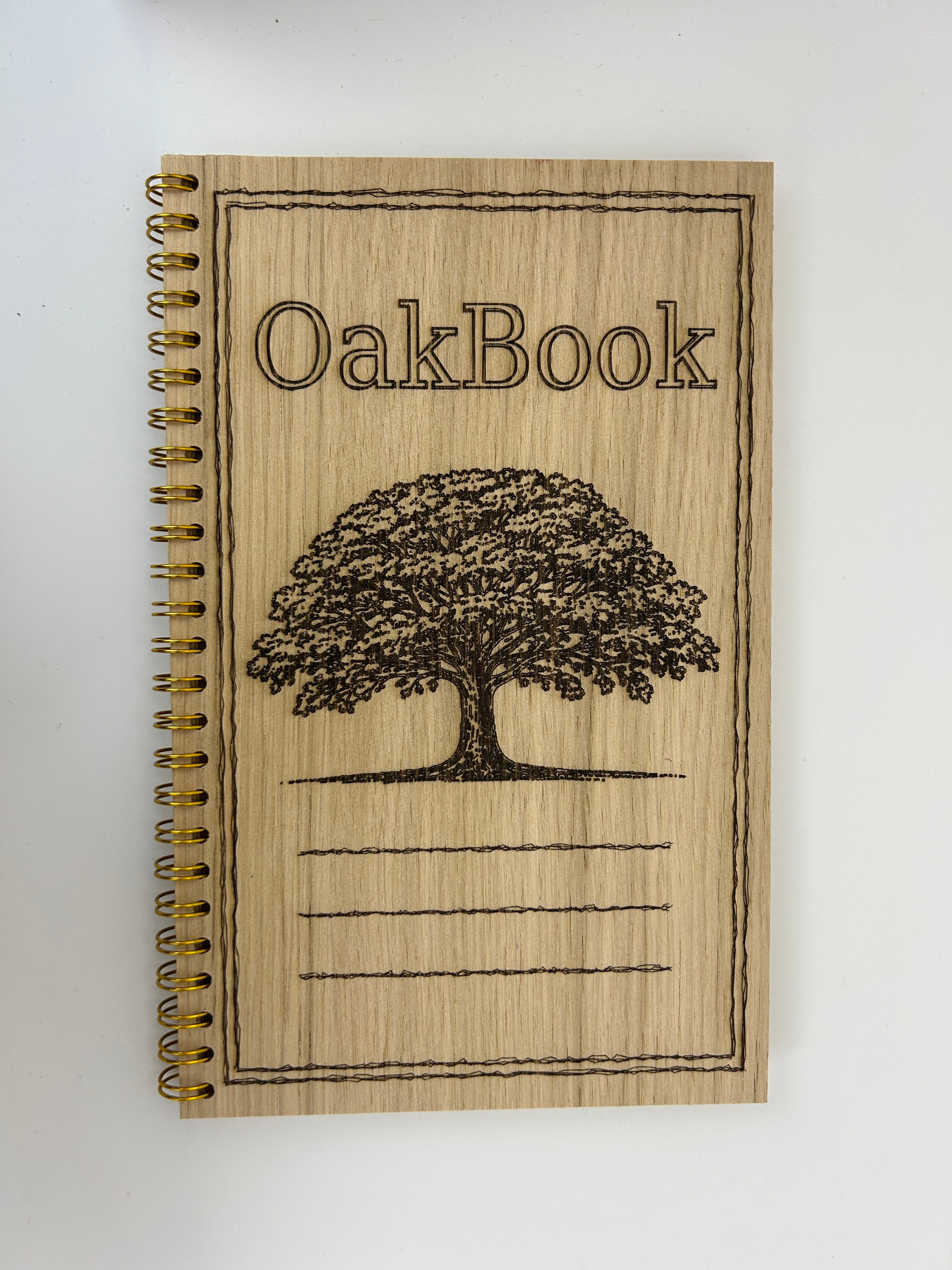 Rustic Wooden Memory Book, Oak Veneer Guest Book, Laser Engraved Keepsake Journal, Vintage Scandinavian Design, Handmade in Estonia