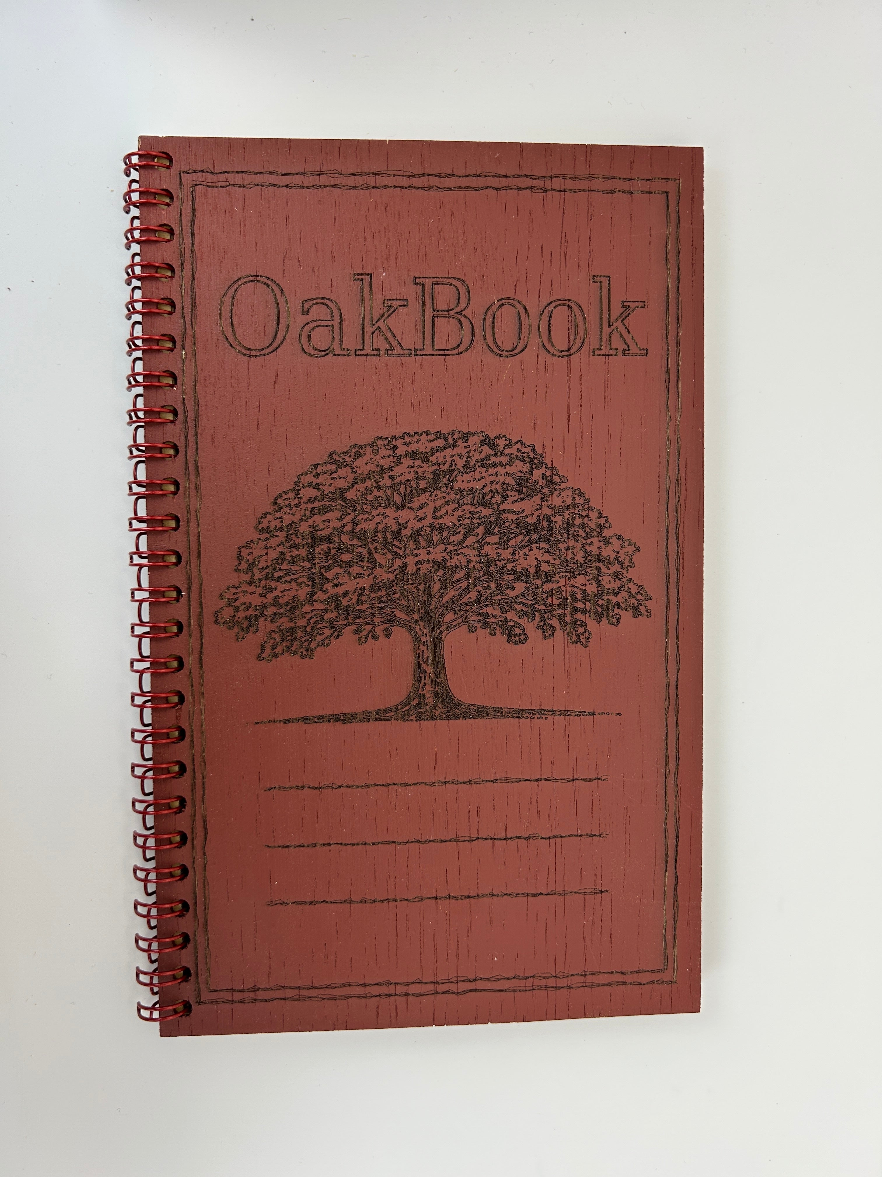 Rustic Wooden Memory Book, Oak Veneer Guest Book, Laser Engraved Keepsake Journal, Vintage Scandinavian Design, Handmade in Estonia