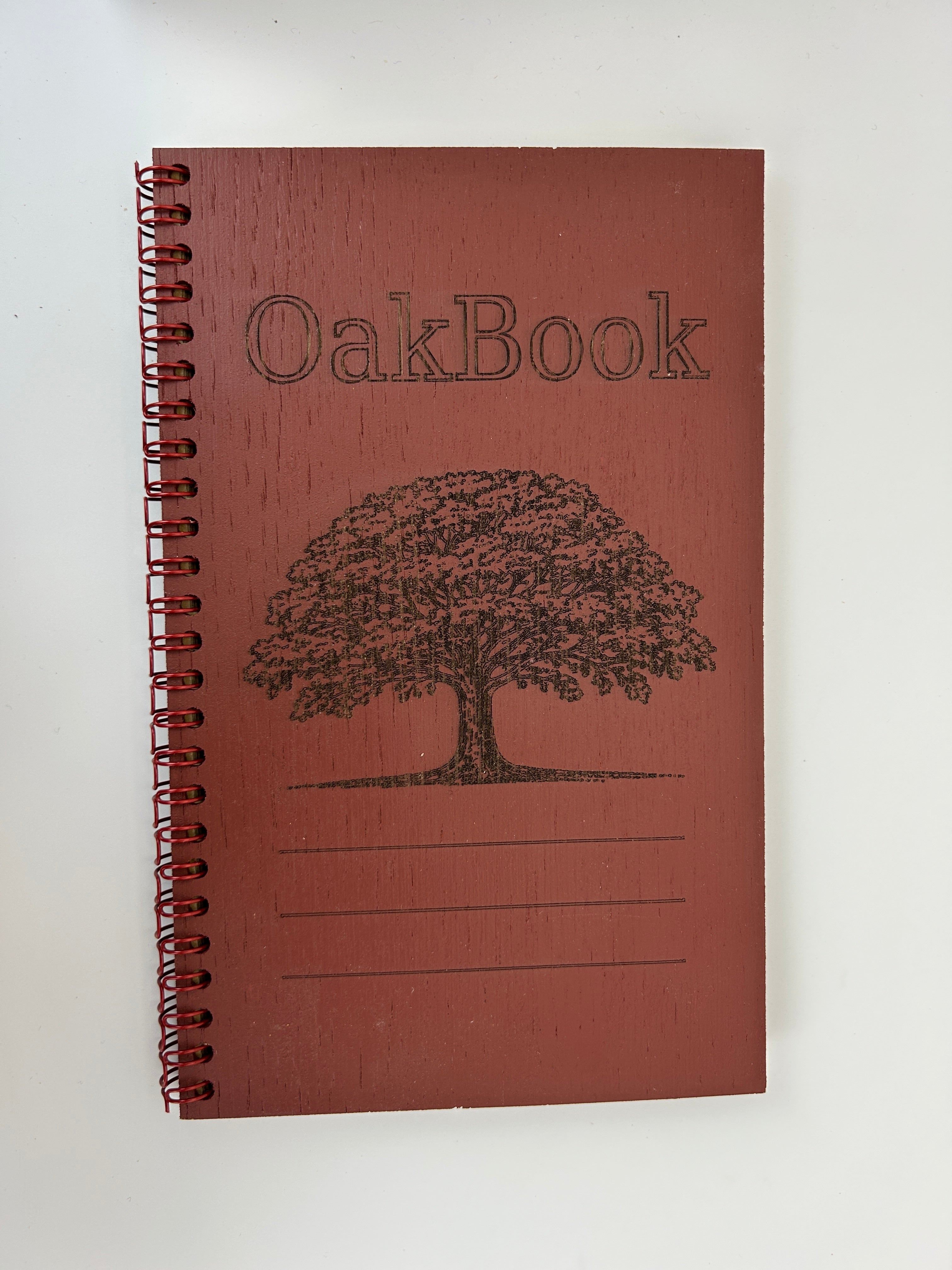Modern Wooden Memory Book, Oak Veneer Guest Book, Laser Engraved Keepsake Journal, Scandinavian Design, Handmade in Estonia
