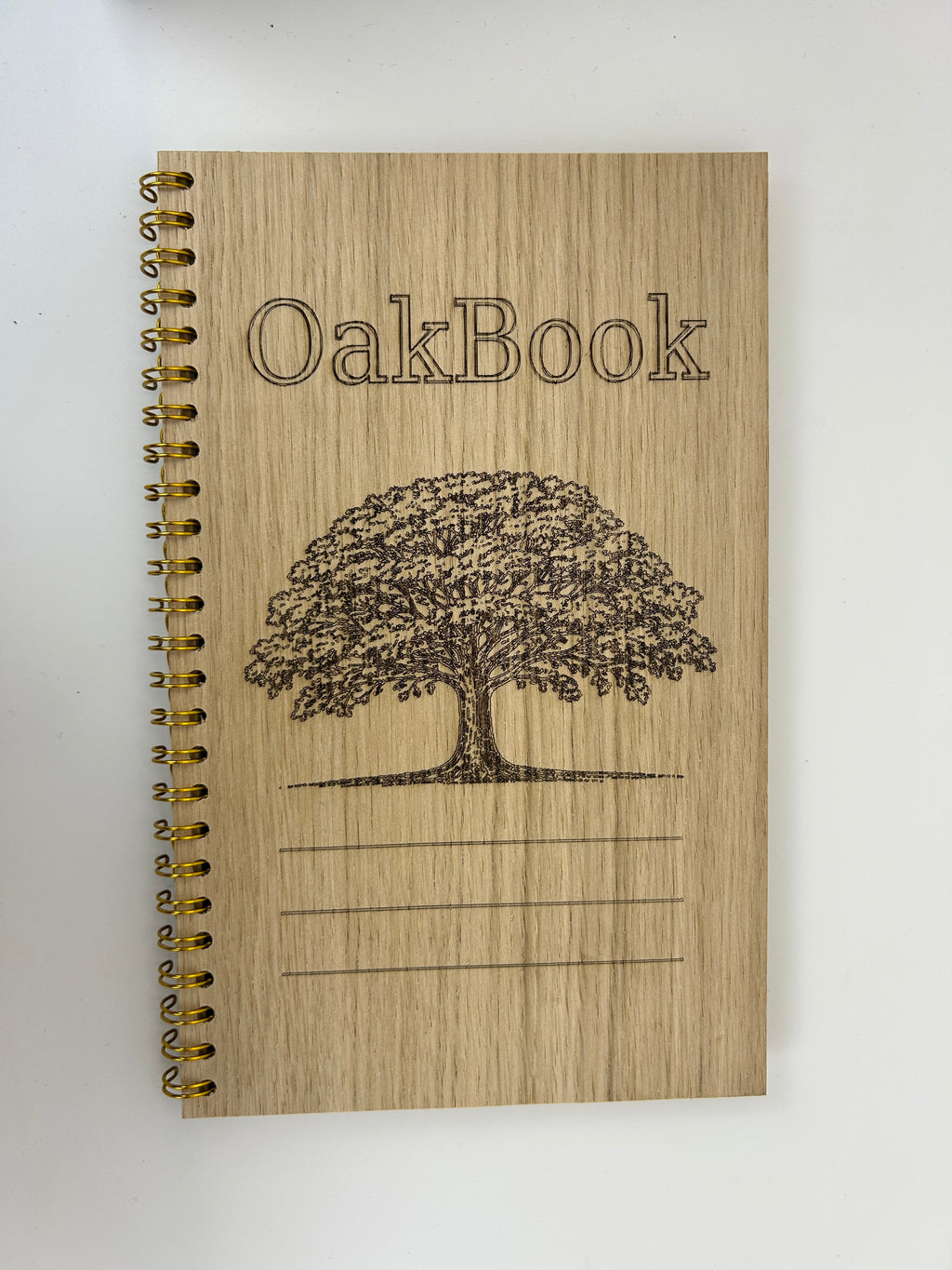 Modern Wooden Memory Book, Oak Veneer Guest Book, Laser Engraved Keepsake Journal, Scandinavian Design, Handmade in Estonia