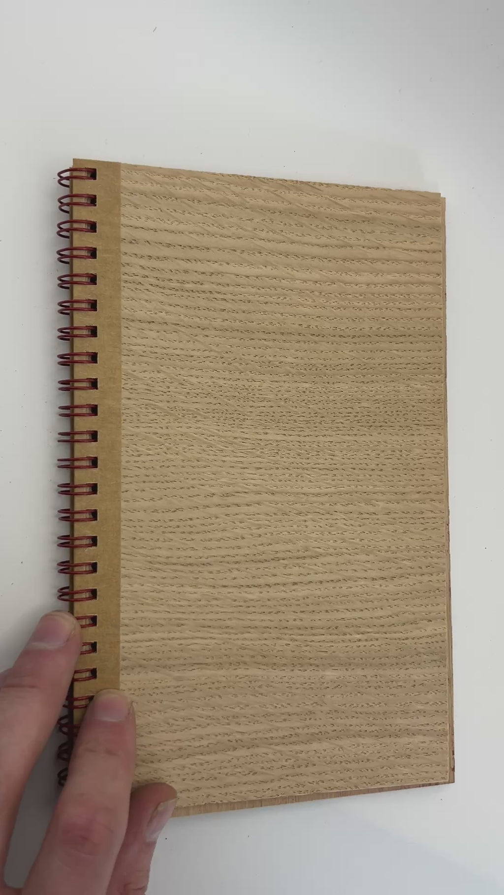 Rustic Wooden Memory Book, Oak Veneer Guest Book, Laser Engraved Keepsake Journal, Vintage Scandinavian Design, Handmade in Estonia