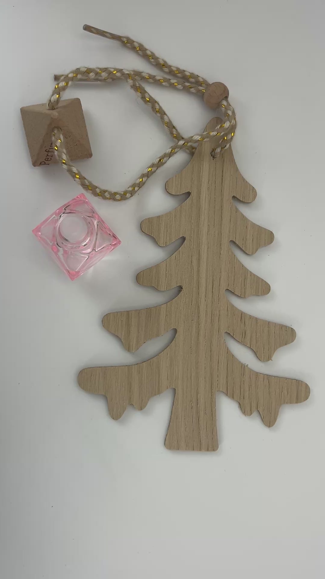 Wooden Car Air Freshener, Refillable Oak Veneer Tree Diffuser, Hanging Car Freshener, Scandinavian Decor, Handmade in Estonia